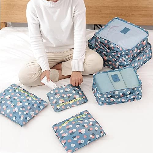 FiveRen Packing Cubes - 6Pcs Travel Luggage Organizer Bags for - Travel With Glen