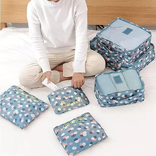 FiveRen Packing Cubes - 6Pcs Travel Luggage Organizer Bags for - Travel With Glen