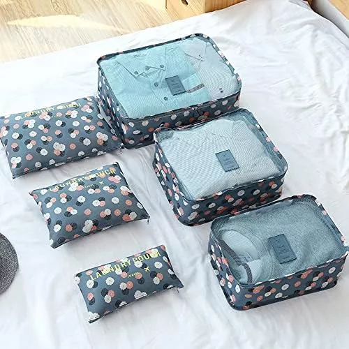 FiveRen Packing Cubes - 6Pcs Travel Luggage Organizer Bags for - Travel With Glen