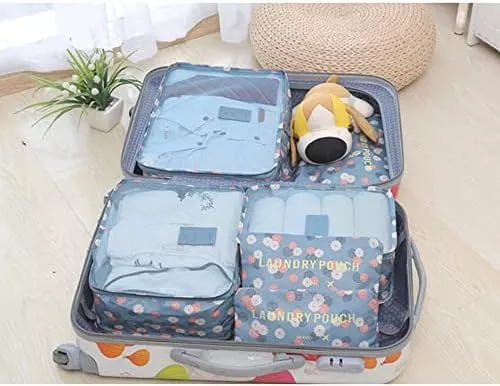 FiveRen Packing Cubes - 6Pcs Travel Luggage Organizer Bags for - Travel With Glen