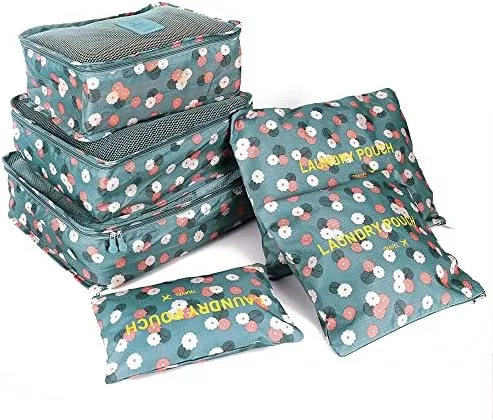 FiveRen Packing Cubes - 6Pcs Travel Luggage Organizer Bags for - Travel With Glen Packing cubes
