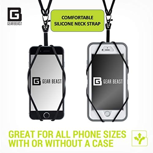 Gear Beast Cell Phone Lanyard - Universal Neck Phone Holder - Travel With Glen