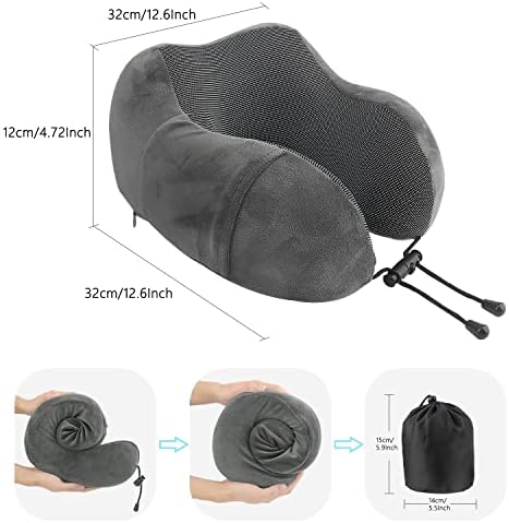 TEIVUL Travel Pillow, Memory Foam Neck Pillow for Travel, Travel - Travel With Glen