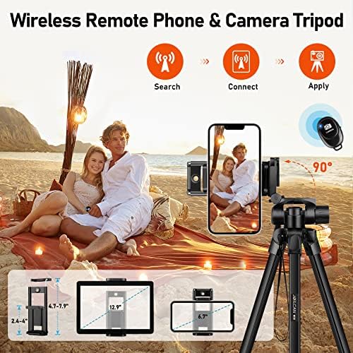 Phone Tripod, 68" Tablet Tripod Stand for Phone Cameras, Travel - Travel With Glen
