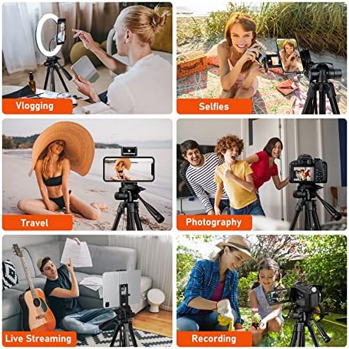 Phone Tripod, 68" Tablet Tripod Stand for Phone Cameras, Travel - Travel With Glen