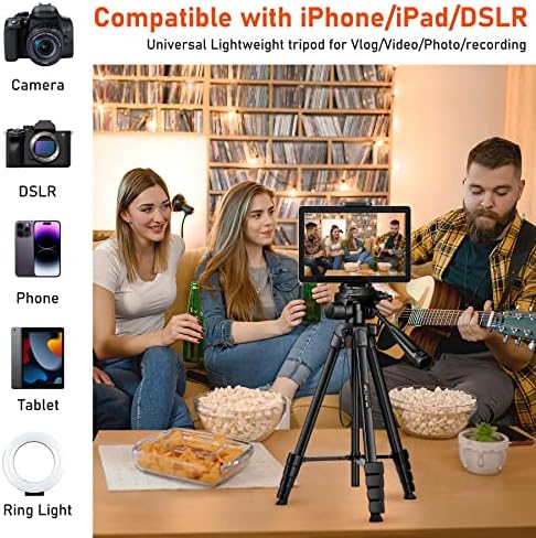 Phone Tripod, 68" Tablet Tripod Stand for Phone Cameras, Travel - Travel With Glen