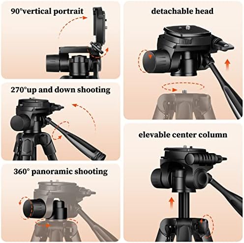Phone Tripod, 68" Tablet Tripod Stand for Phone Cameras, Travel - Travel With Glen