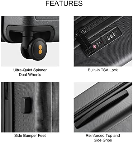 LEVEL8 Carry on Luggage Airline Approved, Carry on Suitcases with - Travel With Glen