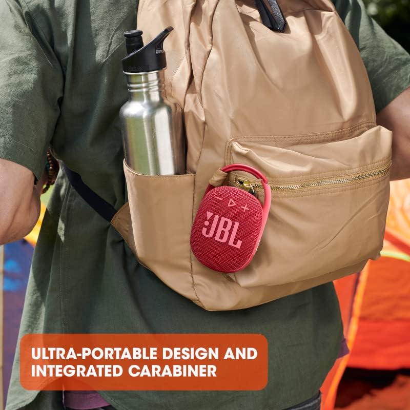 JBL Clip 4: Portable Speaker with Bluetooth, Built-in Battery, Waterproof - Travel With Glen