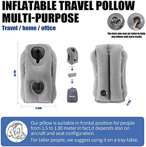 SAHEYER Inflatable Travel Pillow, Inflatable Neck Pillow for Airplane Travel - Travel With Glen