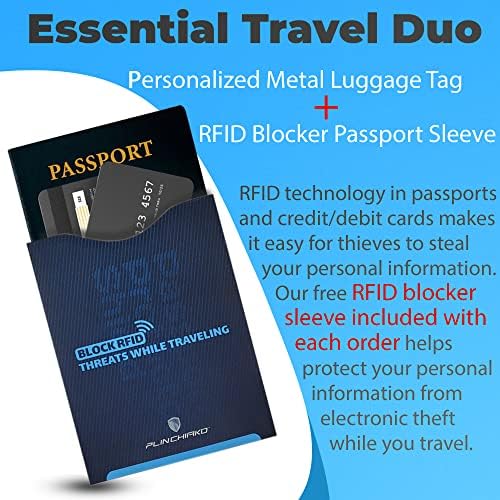 Personalized Luggage Tags for suitcases - Handmade Customized Laser Engraved - Travel With Glen