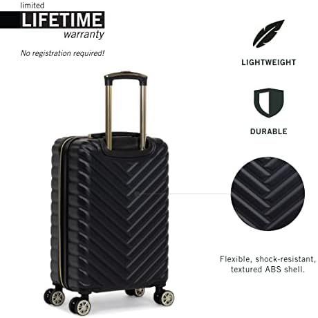 Kenneth Cole Reaction "Madison Square" Women's Lightweight Hardside Chevron Expandable - Travel With Glen
