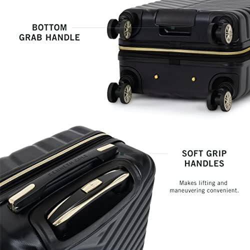 Kenneth Cole Reaction "Madison Square" Women's Lightweight Hardside Chevron Expandable - Travel With Glen
