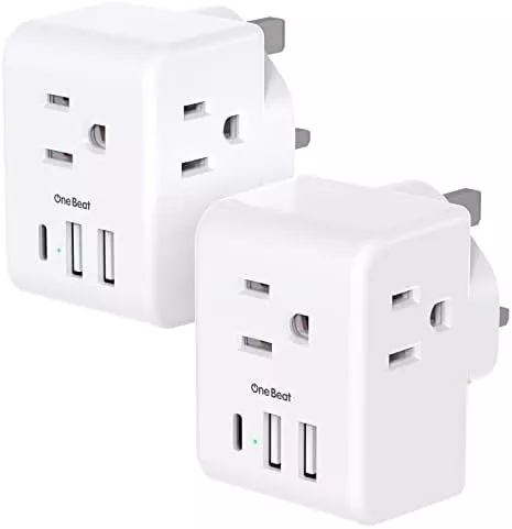 US to UK Ireland Travel Plug Adapter, Type G Power - Travel With Glen Travel adapter