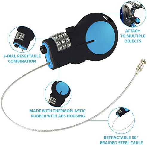 Lewis N. Clark TSA Approved Padlock & Bike Lock for - Travel With Glen
