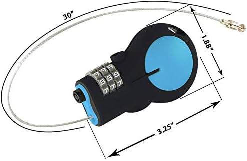 Lewis N. Clark TSA Approved Padlock & Bike Lock for - Travel With Glen
