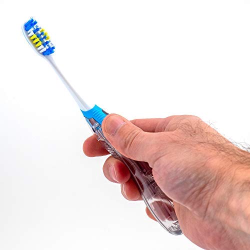 GUM Travel Toothbrush with Antibacterial Bristles, Folding Handle, Soft Bristles, - Travel With Glen