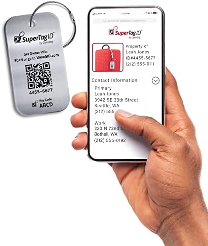 Dynotag® Sentry Series Solid Metal Web Enabled Smart Luggage ID - Travel With Glen