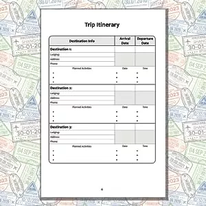 Travel Journal: Trip Planner | Writing Prompts for Documenting Vacations - Travel With Glen