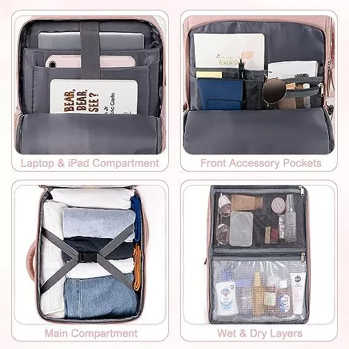 Sinaliy Travel Backpack for Women, Personal Item Size Flight Approved, - Travel With Glen
