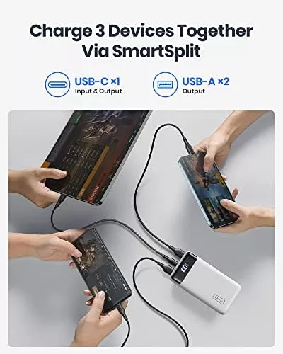 INIU Portable Charger, 22.5W PD3.0 QC4.0 Fast Charging LED Display - Travel With Glen