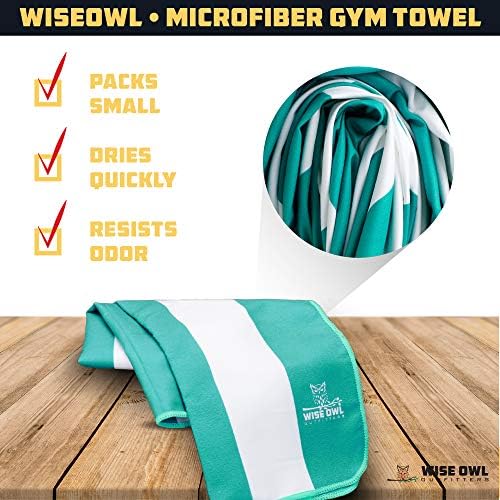 Wise Owl Outfitters Beach Towel and Yoga Towel - Quick - Travel With Glen