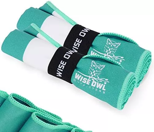 Wise Owl Outfitters Beach Towel and Yoga Towel - Quick - Travel With Glen Quick-dry towel