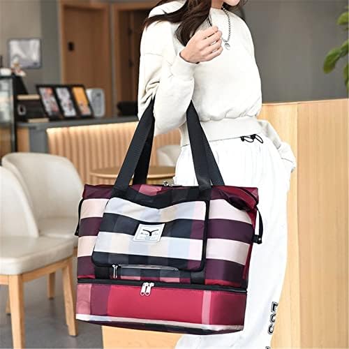Foldable Dry/Wet Separation Travel Bag, Lightweight Waterproof Foldable Travel Duffel - Travel With Glen