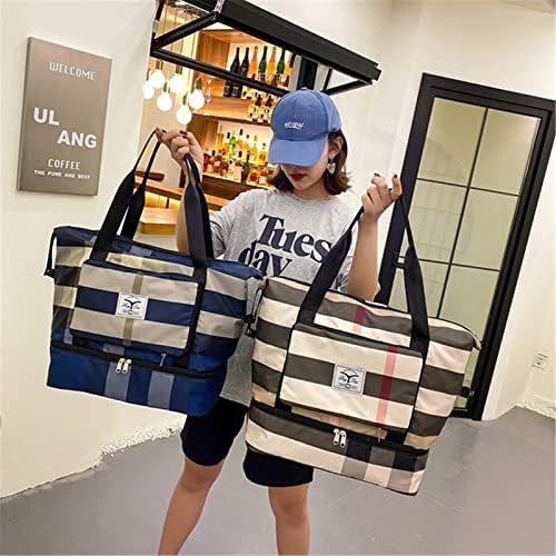 Foldable Dry/Wet Separation Travel Bag, Lightweight Waterproof Foldable Travel Duffel - Travel With Glen