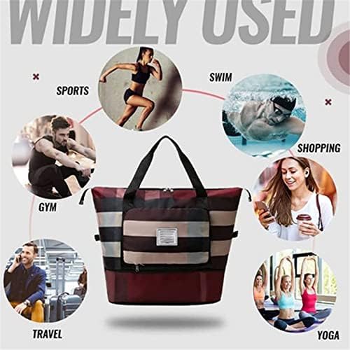 Foldable Dry/Wet Separation Travel Bag, Lightweight Waterproof Foldable Travel Duffel - Travel With Glen