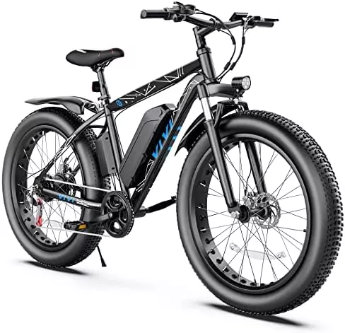 Vivi Electric Bike 26" x 4.0 Fat Tire Electric Bicycle, - Travel With Glen Electric mountain bike