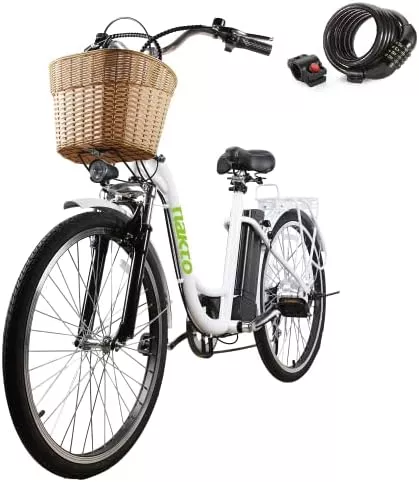 NAKTO Electric Bike for Adults 26" 250W/350W Electric Bicycle for - Travel With Glen Electric city bike