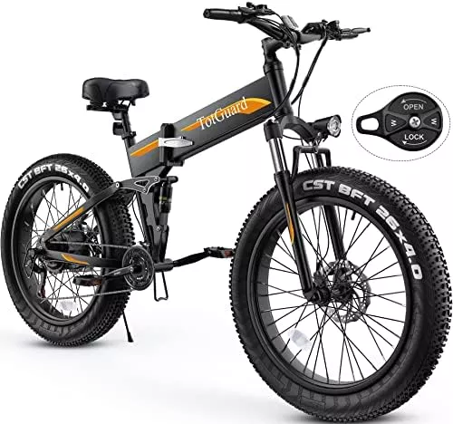 TotGuard Electric Bike, 26"x4" Electric Bike for Adults Fat Tire - Travel With Glen Electric mountain bike