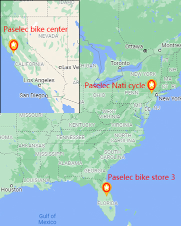 map local offline paselec ebike shop