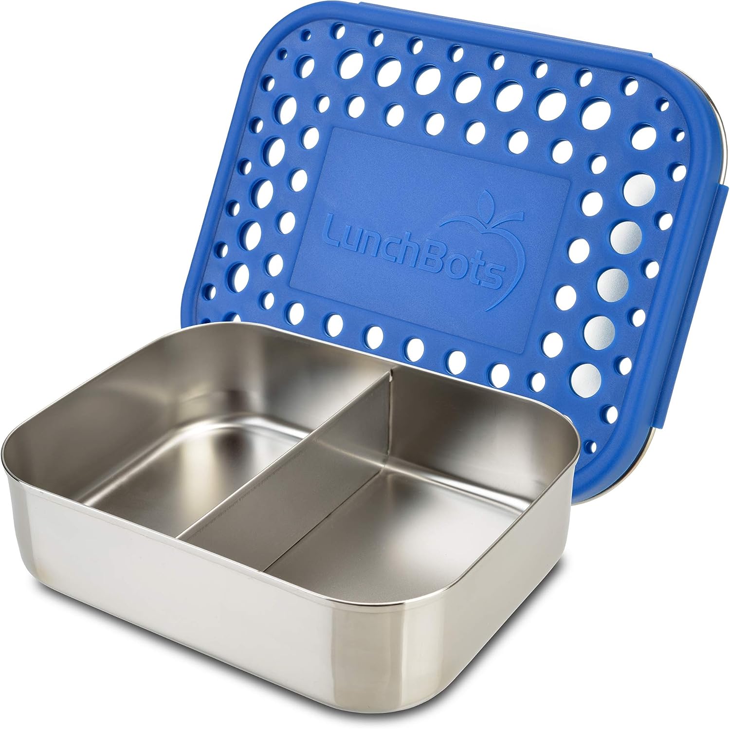 LunchBots Medium Duo Snack Container – Divided Stainless Steel Food ...