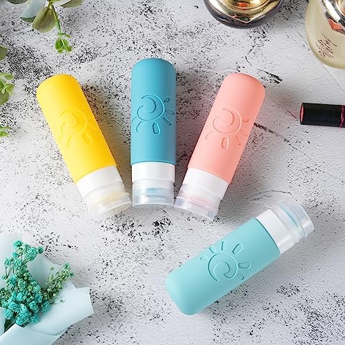 Zafit Travel Bottles for Toiletries, TSA Approved Travel Containers 3oz - Travel With Glen