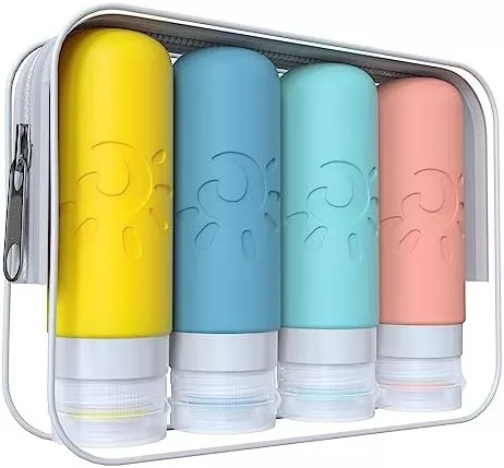 Zafit Travel Bottles for Toiletries, TSA Approved Travel Containers 3oz - Travel With Glen Travel bottles