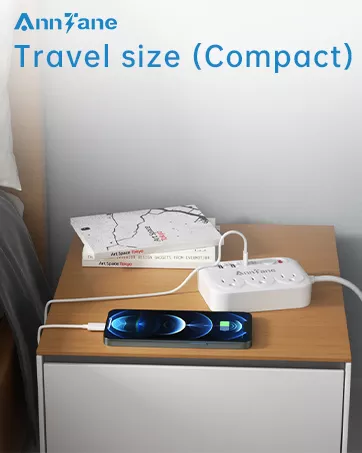 European Travel Plug Adapter with USB C, 4FT Extension Cord, - Travel With Glen