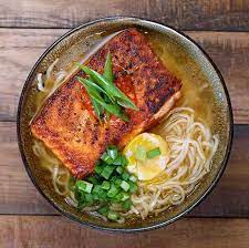 Spiced Salmon Noodle Soup 1 - Travel With Glen Spiced Salmon Noodle Soup