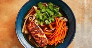 Spiced Salmon Noodle Soup - Travel With Glen Spiced Salmon Noodle Soup