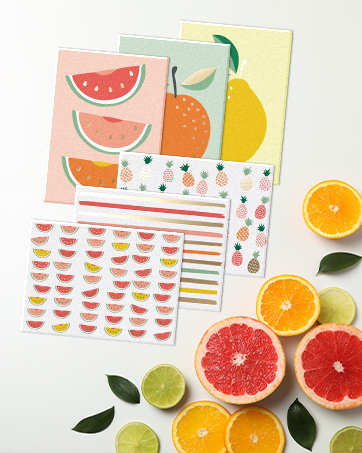 orange, sweetzer, fun, pop, cards, colorful