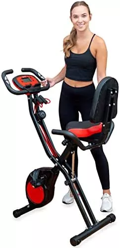 YYFITT 3-In-1 Folding Exercise Bike, Stationary Bikes for Home with - Travel With Glen E-bike