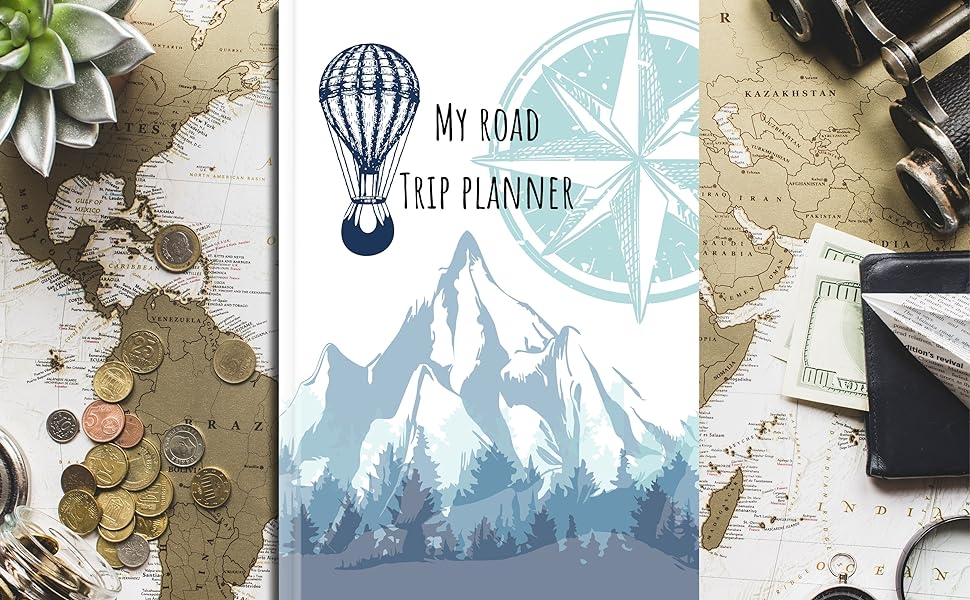 trip planner, road trip planner, vacation planner, travel checklist, gifts for travelers