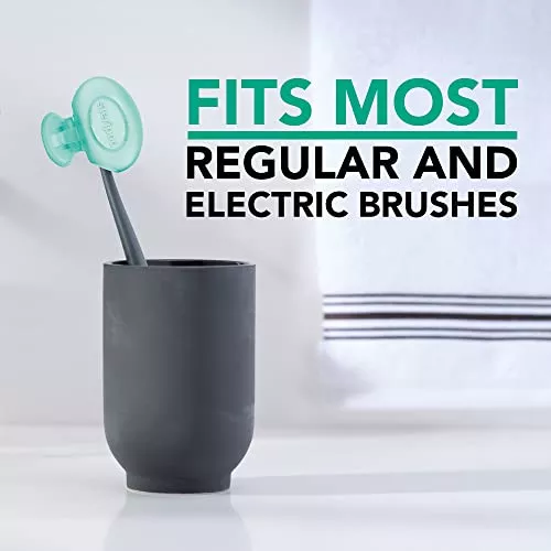 Steripod Clip-On Toothbrush Protector with Peppermint Essential Oils, Keeps Toothbrush - Travel With Glen