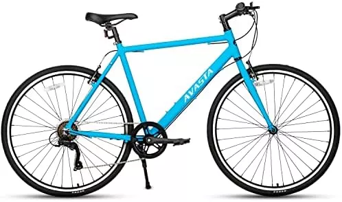 AVASTA Road Hybrid Bike, Lightweight Aluminum Frame with 7 - - Travel With Glen Commuter bike