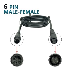 extension cable 6pin male-female