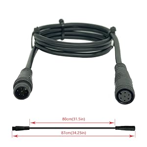 extension cable 6 Pin male-female size