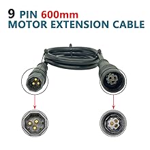  9 pin 600mm motor extension cable