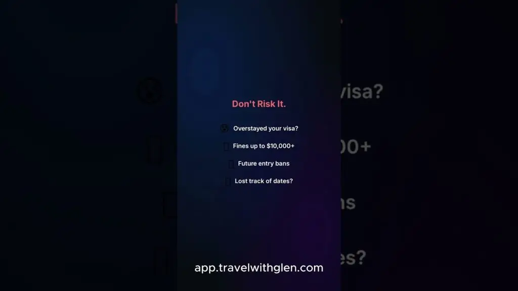 Free Visa Stay Tracker Never Overstay Your Visa Again - Travel With Glen